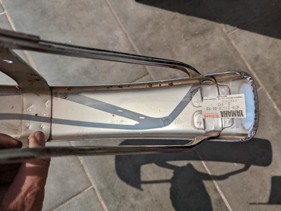 478-21510-01-93 LS2 RS100 1975- chrome front fender Schutzblech
