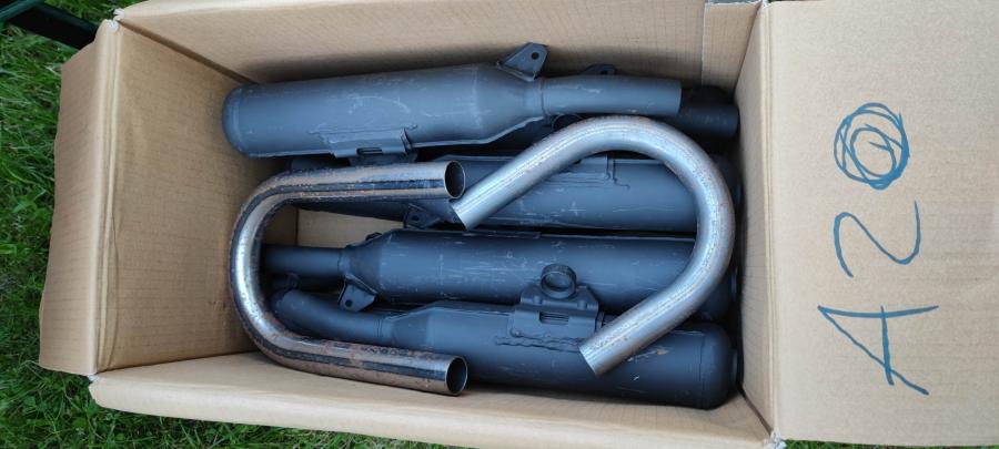 A20 4V3 5x5 YZ250 competition Auspuff-Schalldaempfer exhaust silencer muffler pipe