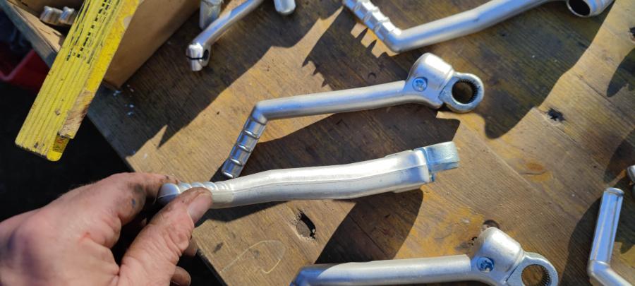A83 DT IT MX YZ80 125 250 465 490 Brems-Pedal Kicker Kickstarter- Schalt-Hebel brake- gear-switch-lever
