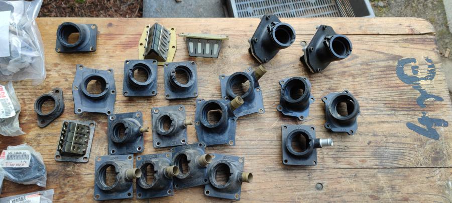 Mix L6 Ansaugstutzen Flatterventile reed-valves airbox-rubbers