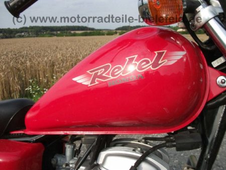 Honda CA 125 CA125 Rebell Rebel rot Sturzbuegel Packtaschen wie CM 125 CM125 C 125C 60