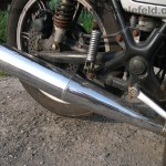 Yamaha XS 750 1T5 Koffertraeger SCHUH MOTAD Auspuff 3in1KONI wie GX XS 650 850 1100 SE D E SP F SF 56