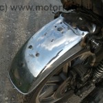 Yamaha XS 750 1T5 gruen MOTAD Edelstahl Auspuff 3in1 Cafe Racer Bobber Chopper wie XS TX 650 750 850 15