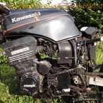 Kawasaki GPZ 900 R ZX900A Streetfigher Wrack 180 55 ZR17 Hinterrad Auspuff eloxiert wie GPZ 750 R 1000 RX ZX10 124