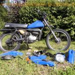 Suzuki TS 50 ER TS50XK Enduro Mokick blau wie ZR TS GT RM 50 70 80 90 100 125 ER X XK 1