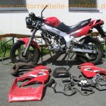 Yamaha TDR 125 5AN rot mit Scheibe neuer Zylinder 4FU wie TZR DT 125 R 2