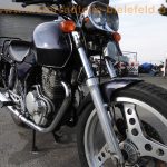 Honda XBR 500 PC15 lila Koffer Traeger Sitz Abdeckung Chomstar Raeder 1