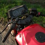 Kawasaki GPX 600R rot und blau Gepaecktraeger Heckumbau wie GPZ GPX ZZR ZX 600 A B C D R 79