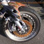 Kawasaki GPZ600R ZX600A crash Streetfighter Superbike Lenker FCW Fischer Fahrwerk Schwinge GFM5 Verbund Raeder Fischer Custom Wheels GFM 45x17 FCW 35x17 28