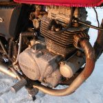 Kawasaki Z 200 A rot Gepaecktraeger wie Z KZ LTD KL 250 Z200 Z250 KL250 A C 46