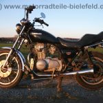 Kawasaki KZ 440 A LTD Chopper schwarz Twin vorverlegte Fussrastenanlage wie KZ Z LTD 250 400 440 A B C H LTD 9