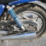 Suzuki GSX 400 E GK53C blau Sitz gut orig Auspuff 1555 und 4440 wie GSX 250 400 E S GK51C GK53B 26