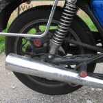 Suzuki GS 500 E 4 Zylinder blau Koffertraeger Gepaecktraeger wie GS 400 500 550 750 D E L 22