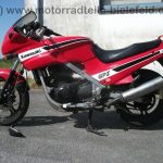 normal Kawasaki GPZ 500 S EZ87 rot schwarz 1 Hd Sturz 37kW 50PS EX 500 A wie LE KLE EN 450 500 A D 11