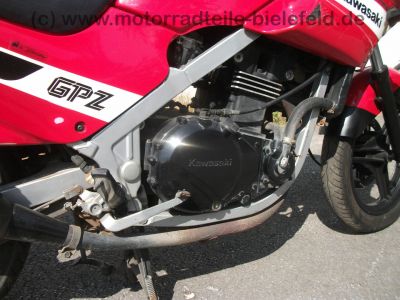 normal Kawasaki GPZ 500 S EZ87 rot schwarz 1 Hd Sturz 37kW 50PS EX 500 A wie LE KLE EN 450 500 A D 60