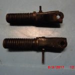 Original Fußrasten hinten RL Honda CB125T 2