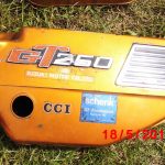 Seitenverkleidung candy gold Suzuki GT 250 A B1 1