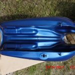 Yamaha RD125 RD200 RD250 Tank Blau 13