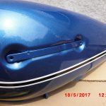Yamaha RD125 RD200 RD250 Tank Blau 3