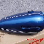 Yamaha RD125 RD200 RD250 Tank Blau 5
