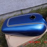 Yamaha RD125 RD200 RD250 Tank Blau 6