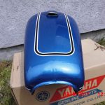 Yamaha RD125 RD200 RD250 Tank Blau 8