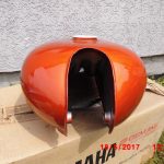 Yamaha RD125 RD200 RD250 Tank Orange 2