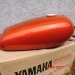 Yamaha RD125 RD200 RD250 Tank Orange 4