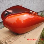 Yamaha RD125 RD200 RD250 Tank Orange 9