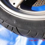 Vorderrad mit Bremsscheibe Suzuki GSX600F Typ GN72B 5