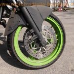 normal Kawasaki ZZR600D ZX600D giftgruen 1992 98PS Ersatzteile spare parts original Verkleidung neue LUCAS Bremsscheiben 68