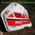 Yamaha XT600Z Tenere 3AJ Teile Ersatzteile spares parts front fender Kotfluegel Schutzblech Tank Kanzel cowling Seitenteil Seitendeckel side cover wie 1VJ 59