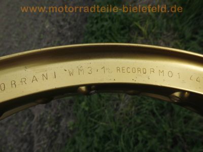 normal Borrani Felgen Raeder wheels rims gold eloxiert WM 3x18 Record B M01 4470 und 2 15x18 36 RM 01 4782 8