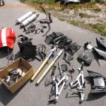 normal Ducati Monster M 600 Ersatzteile spares spare parts Gabel Auspuff Rastenanlagen Airbox Elektrik wie Ducati 600 750 900 SS M 3