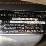 normal HerChee Adly CAT 125 silber blau Roller Scooter GY6 Ersatzteile Teile spares spare parts Gepaecktraeger 38