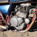 normal Kawasaki KZ200A Z200A blau rot rostig Einzylinder Oldtimer Gepaecktraeger Papiere 19