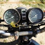 normal Kawasaki KZ200A Z200A blau rot rostig Einzylinder Oldtimer Gepaecktraeger Papiere 24