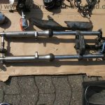 normal Kawasaki KZ 250 A Twin grau blau zerlegt wie Z KZ 400 440 Twin LTD A C H 93