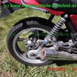 normal Kawasaki ZR550B Zephyr rot Gepaecktraeger HAGON Federbeine 48PS Drosselung Alpha Technik 12