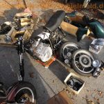 normal Suzuki GSX400E gruen GK53C in Teilen original Motor Auspuff Sankei 2119 Tank Regler wie GSX250E 4