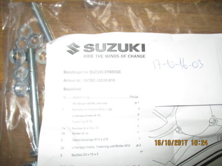 Sturzbügel Suzuki DR650SE DR125SE 3
