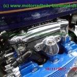 normal Honda CB650 RC03 blau 4 4 Auspuff Custom Umbau Rahmen vernickelt verchromte polierte Teile Ersatzteile parts spares spare parts ricambi repuestos wie CB650C RC05 RC08 14