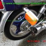 normal Honda CB650 RC03 blau 4 4 Auspuff Custom Umbau Rahmen vernickelt verchromte polierte Teile Ersatzteile parts spares spare parts ricambi repuestos wie CB650C RC05 RC08 23