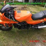 Kawasaki GPZ1000RX ZXT00A orange original Auspuff KHI K 109 1