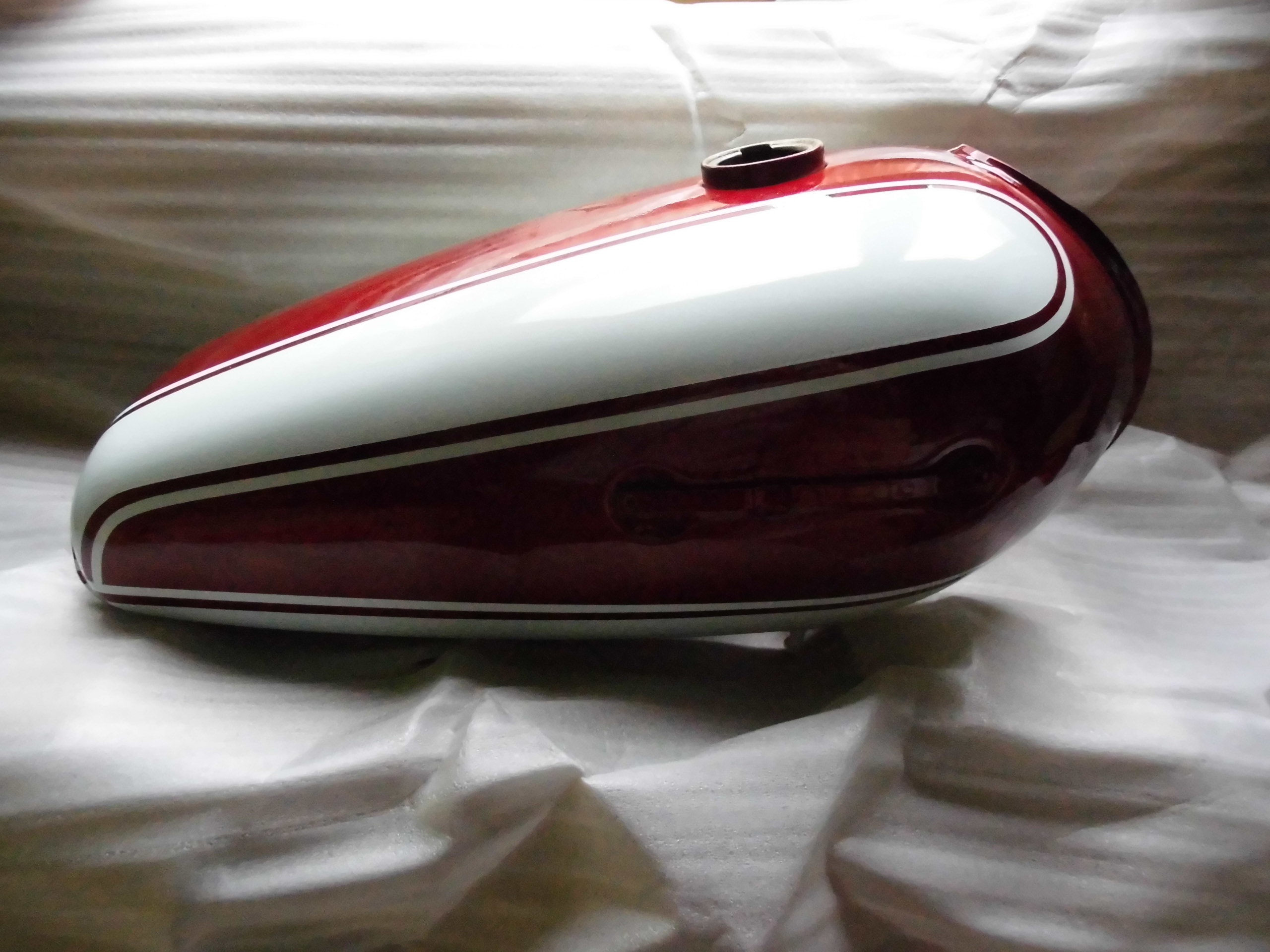 Pair Yamaha RD125 B AS3 YAS3 Fuel Gas Tank Emblems - Reproduction, Adhesive Backing