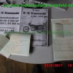 normal Kawasaki GPZ305 weiss blau EX305B Halbschale Belt Drive Riemen Antrieb original Auspuff 2 2 KHI K 070 – wie ER EX Z 250 305 A B GP 66