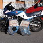 normal Suzuki GSX 550 EF Voll Verkleidung blau weiss GN71D mit 4 1 Sport Auspuff motad n eta e1 N5SF wie GSX 400 550 E ES 1
