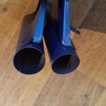Scheinwerferhalter Yamaha RD125 RD200 Blau 3