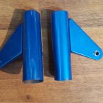 Scheinwerferhalter Yamaha RD125 RD200 Türkis 2