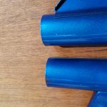 Scheinwerferhalter Yamaha RD125 RD200 Türkis 3